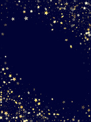 Fototapeta na wymiar Gold gradient star dust sparkle vector background.
