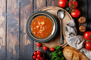 Tomato and vegetable soup