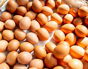 Fruits at the market display stall