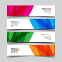 Fototapeta premium Vector Abstract design banner web template