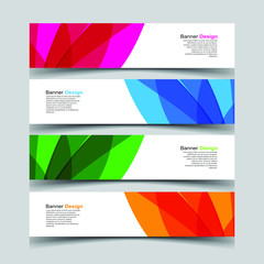 Fototapeta premium Vector Abstract design banner web template
