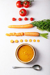 Carrot puree soup