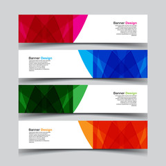 Fototapeta premium Vector Abstract design banner web template