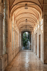 Obraz premium Outdoor Corridor at the Old YMCA in Jerusalem