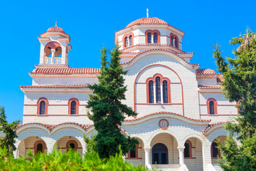 Fototapeta na wymiar Orthodox Church of Saint Pavel and Saint Ast in Durres , Albania