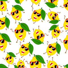 lemon cute vector pattern