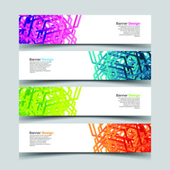 Fototapeta premium Vector Abstract design banner web template
