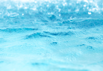 Water surface blue background clean water pond