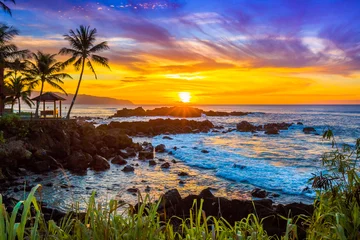 Fototapeten North Shore Oahu Sunset  © shanemyersphoto
