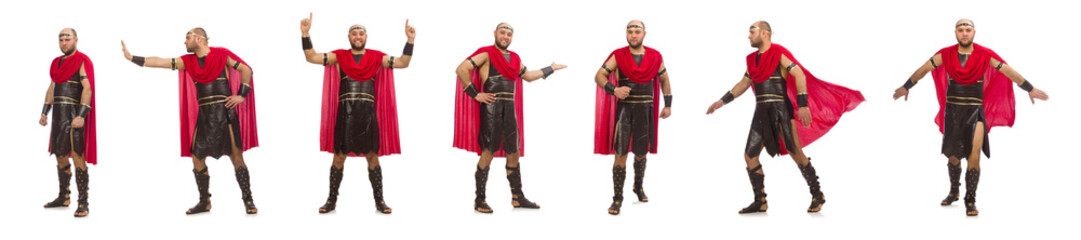 Gladiator isolated on white background