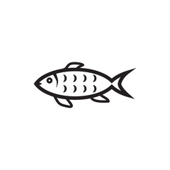 fish icon flat design collection