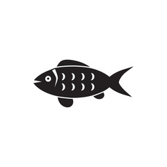 fish icon flat design collection