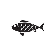 fish icon flat design collection
