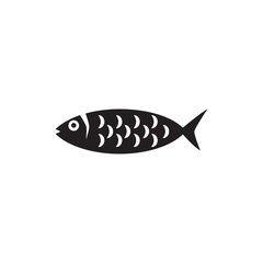 fish icon flat design collection