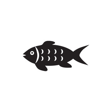 recommend clip art: fish icon flat design collection
