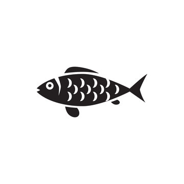 recommend clip art: fish icon flat design collection