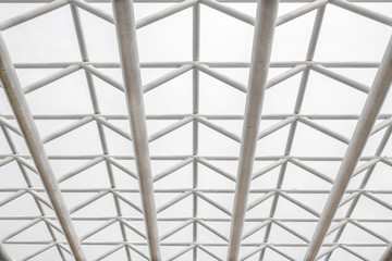 Structure of steel roof frame or trusses