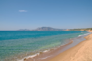 Landscape shot on the island Kos in Greece