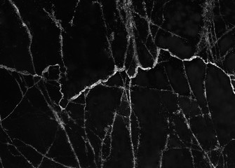 Black marble surface abstract nature dark background with white lightning seamless patterns