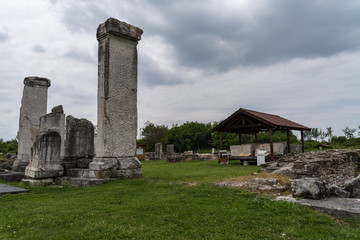 Fototapeta na wymiar Nikopolis ad Istrum -Ruins of old Rome town in Bulgaria, near Veliko Tarnovo.