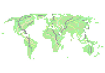 Dotted world map ecology concept vector graphic texture