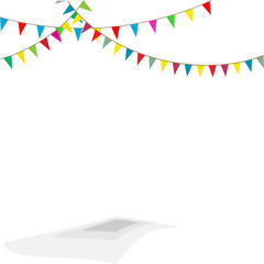 Obraz premium Bunting Flags, Celebration, Party Decoration Item