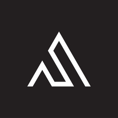 Triangle Monoline logo design.