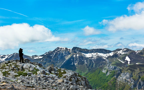 beautiful panorama of the Picos de Europa