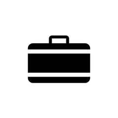 suitcase, icon, vector, business, white, illustration, isolated