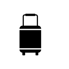 suitcase, icon, vector, business, white, illustration, isolated