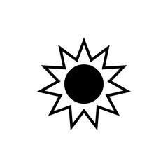 sun, icon, vector, illustration, design, summer, symbol, isolated, sign, light, element, sunshine