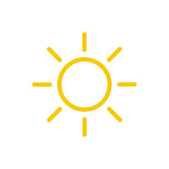 sun, icon, vector, illustration, design, summer, symbol, isolated, sign, light, element, sunshine