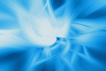 Abstract background with twisting blue rays