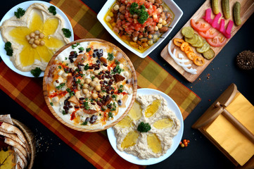 middle eastern food platers and meals