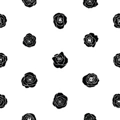 rose seamless pattern background icon.