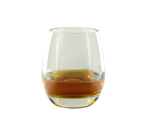 brandy in a glass goblet