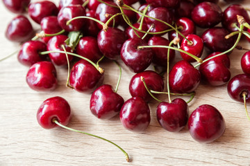 Ripe sweet cherry