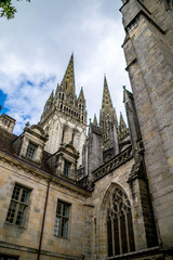 Fototapeta na wymiar Cathédrale Saint-Corentin à Quimper