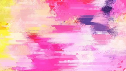 brush painting with mixed colours of pink, pastel pink and neon fuchsia. abstract grunge art for use as background, texture or design element