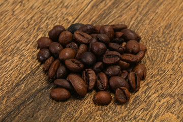 Roasted coffee beans for cooking