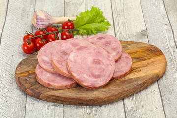 Natural ham made from pork