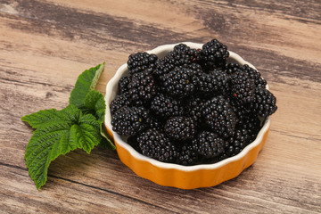 Sweet tasty ripe Blackberry heap