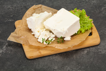 Greek traditional Feta soft cheese