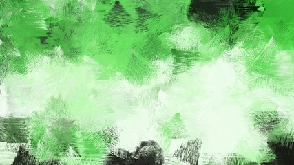 brush painting with mixed colours of tea green, sea green and pastel green. abstract grunge art for use as background, texture or design element