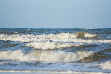 Sea waves on the beach