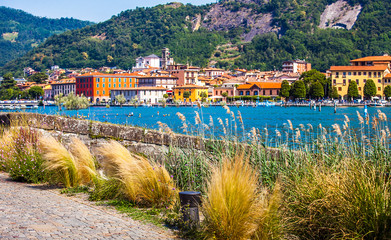 Paratico and Sarnico on the Lago d Iseo in Lombardy Italy