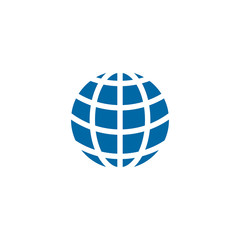 Globe  icon logo design vector template