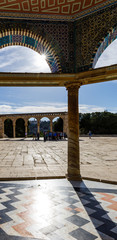 Arches at the Dome of the Rock on the Temple Mount in Jerusalem