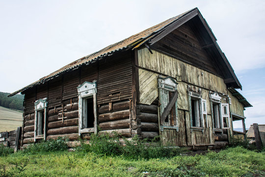 Asia, Siberia, old abandoned house