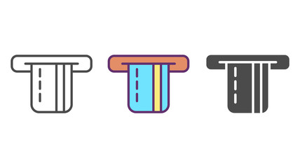 Credit card vector icon sign symbol